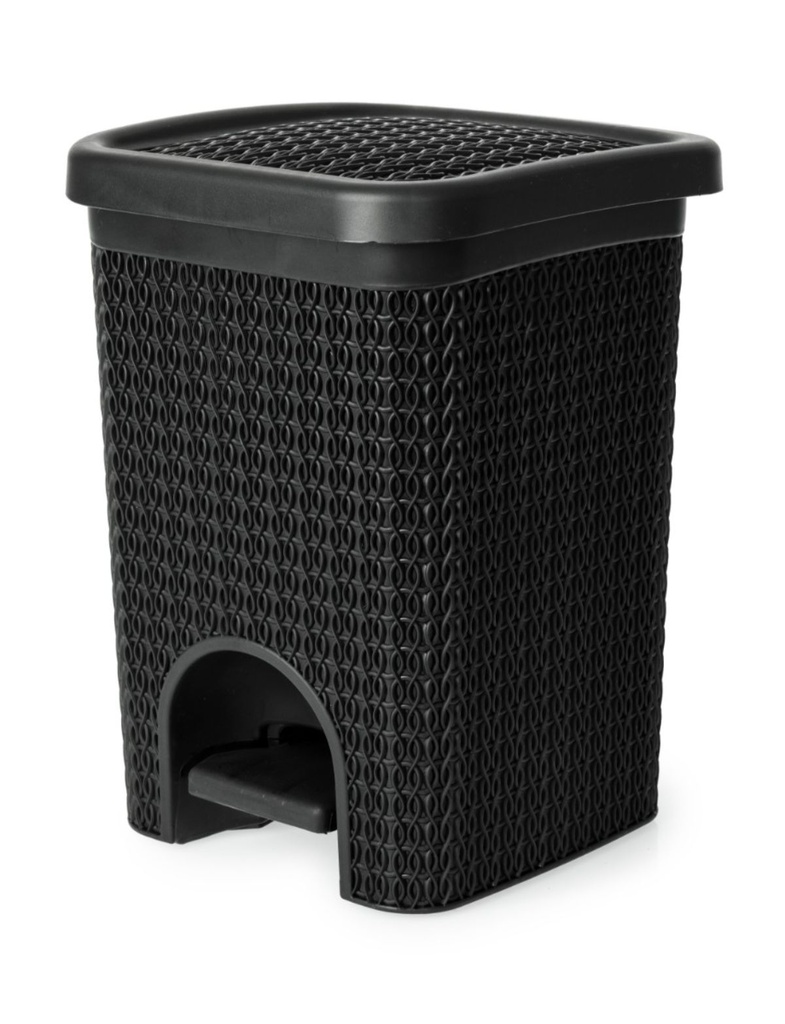 Lace Design 5L Pedal Bin Black**