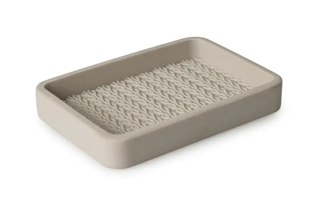 Lace Soap Dish Almond