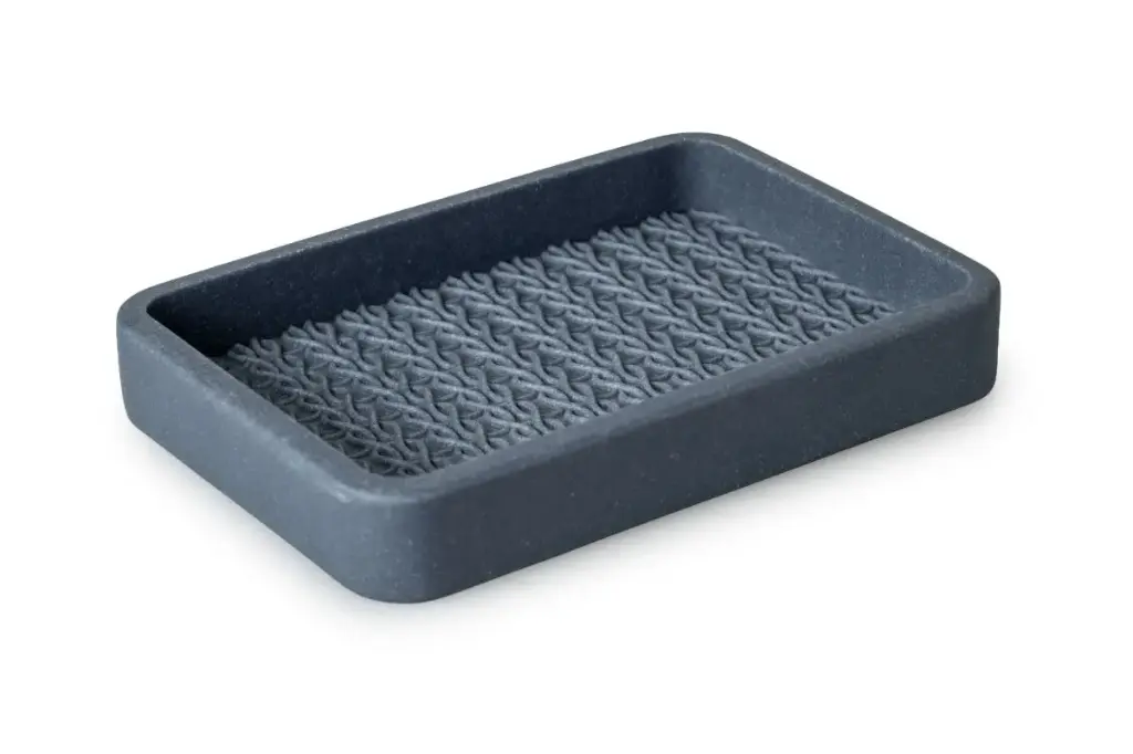Lace Soap Dish Slate Blue