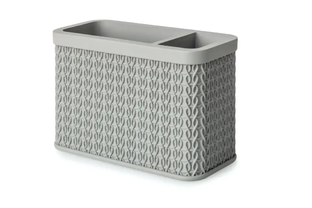 Lace Toothbrush Tidy Grey