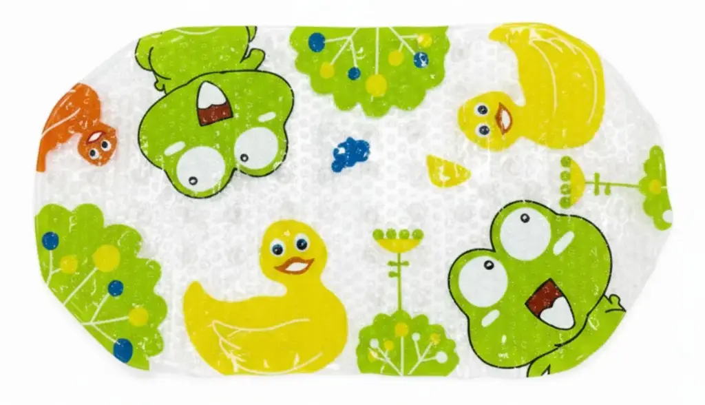 Frog PVC Bath Mat Oval