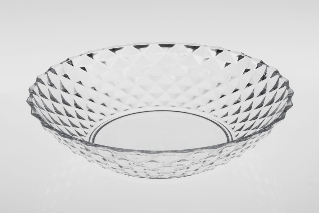 Capri Soup Plate 20cm Clear**