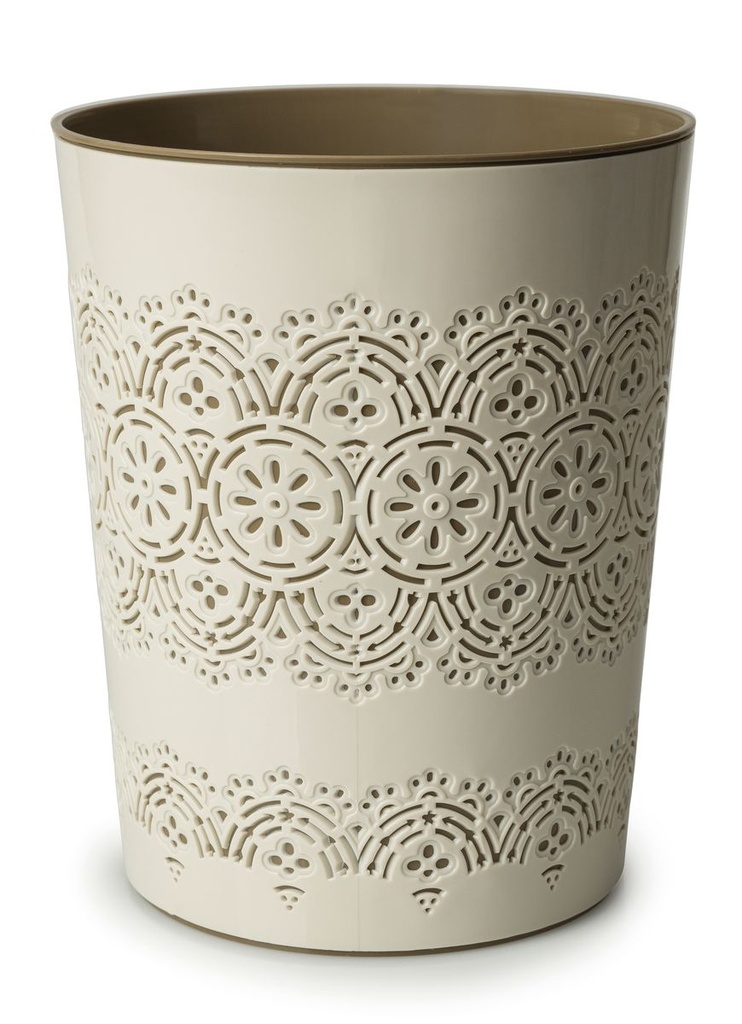 Flora Waste Bin Cream