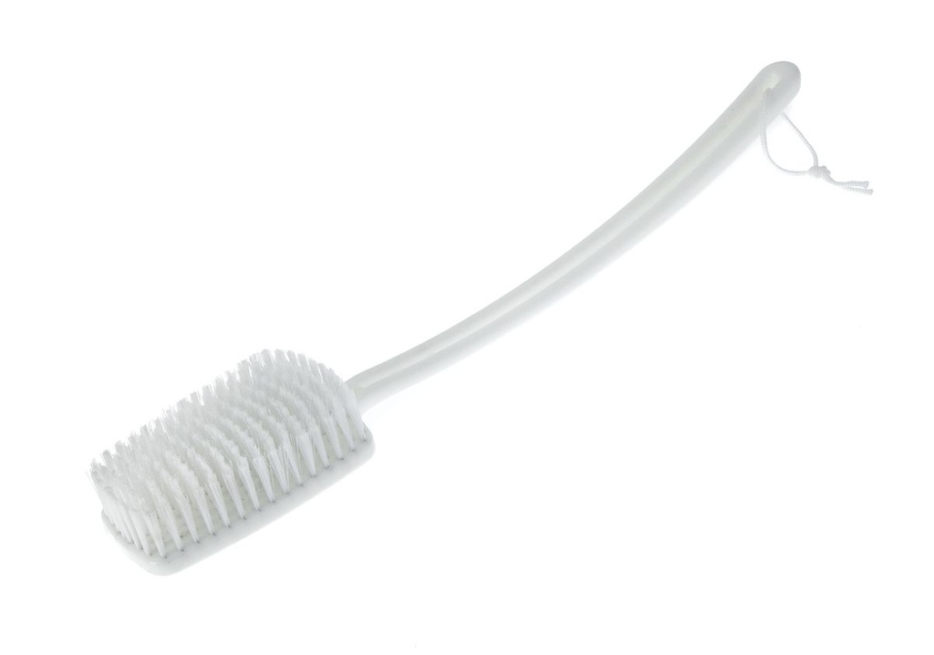 Bath Brush Long Handle White