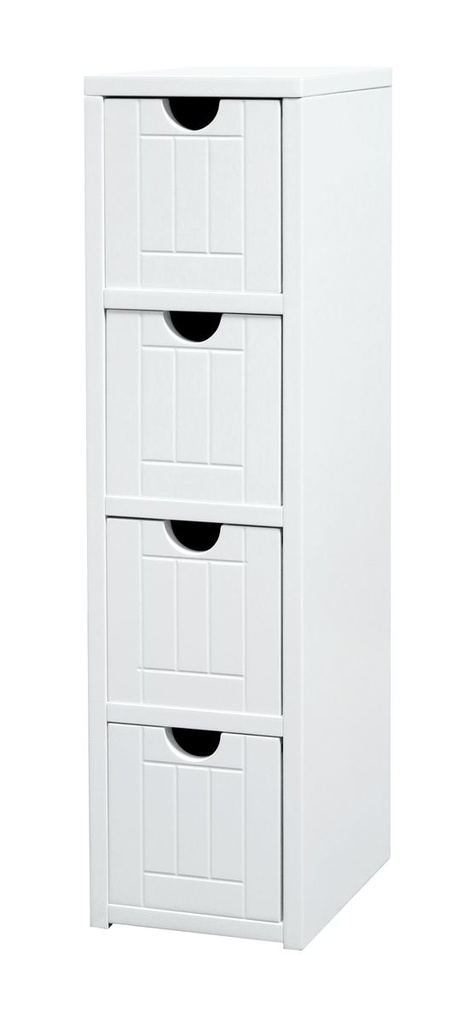 Modena 4 Drawer Cabinet Slim Assembled
