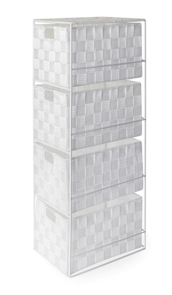 Madrid White Cabinet 4 Drawer