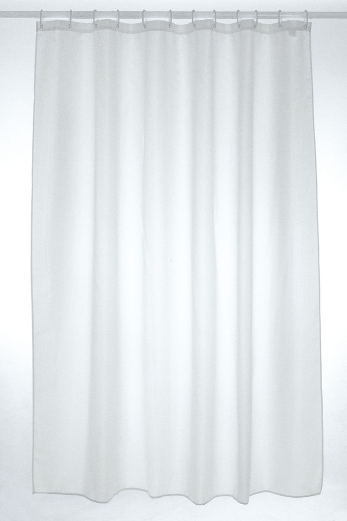 White Polyester Shower Curtain 180x180cm