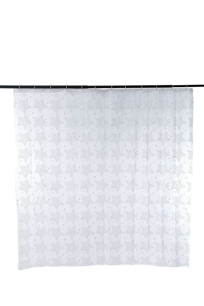 Star Shower Curtain Peva - 180x180cm