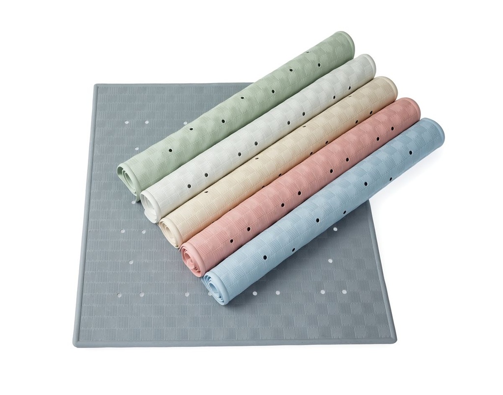 Rubber Shower Mat Pink