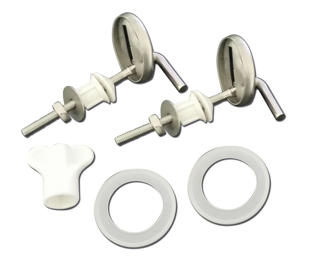 Stainless Steel Replacement Hinge (TS100) and MDF Toilet seats