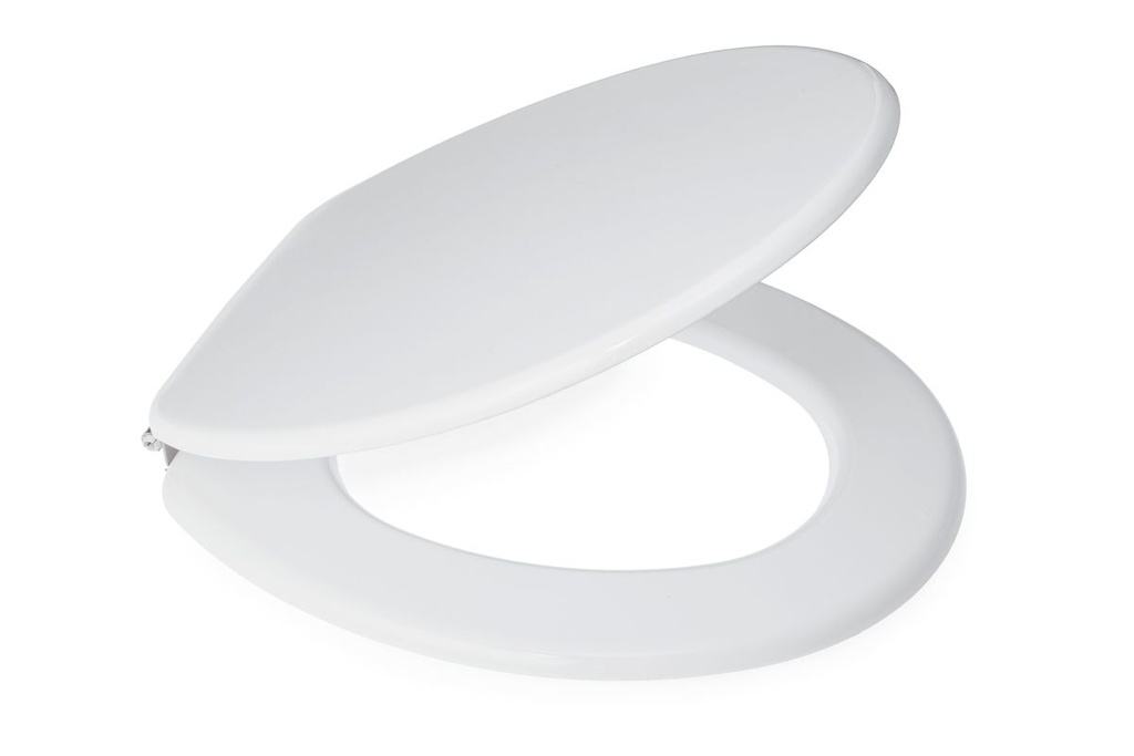 Hampton White MDF Toilet Seat SS Hinge