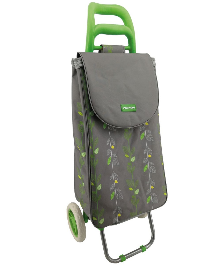 Natural Leaf 2 Wheel Shopping Trolley