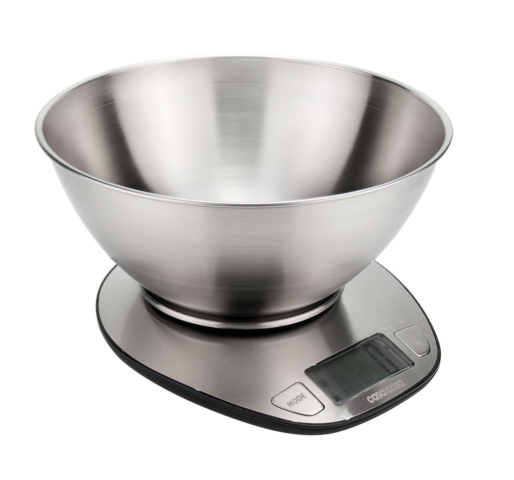 Stainless Steel Electronic Kitchen Scale & Bowl
