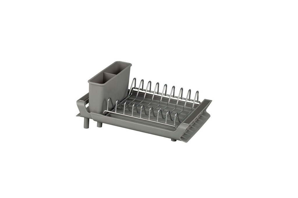 Compact Expanding Dish Rack Grey