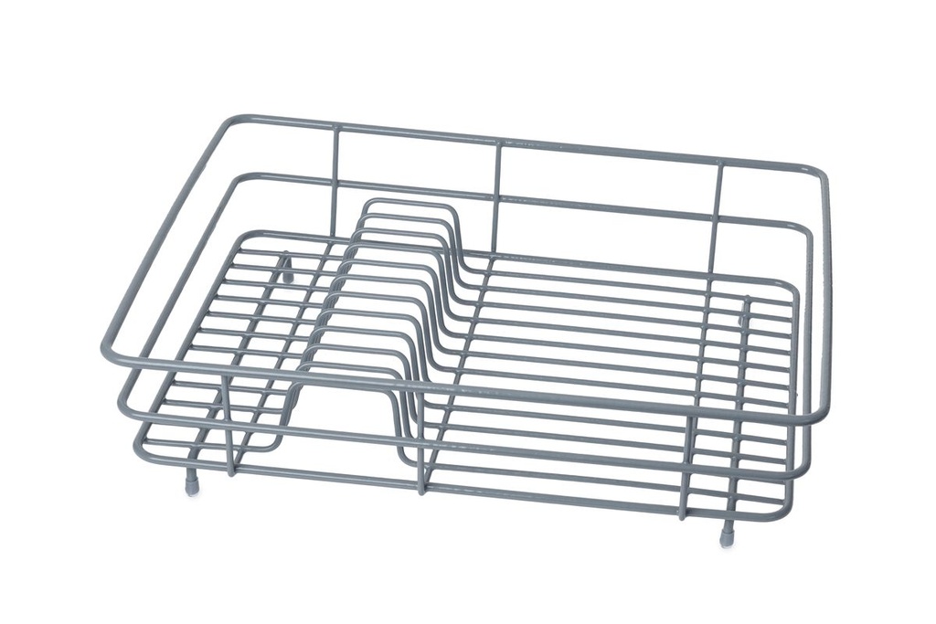 Wire Coated Dish Rack Large - Grey