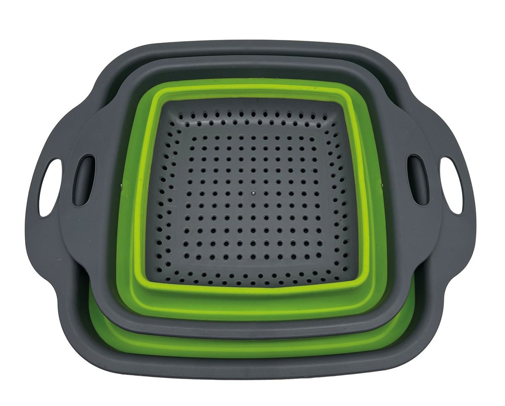 2pcs Foldable Draining Basket