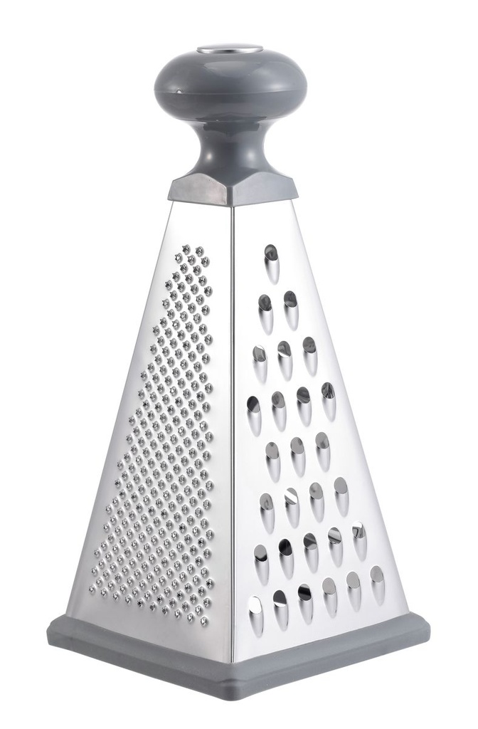 Grater 4 Side 9" Grey