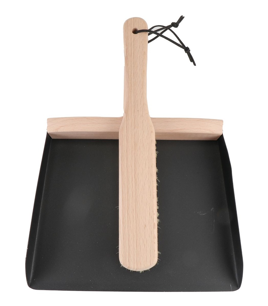 Dustpan & Brush -Beechwood + Iron