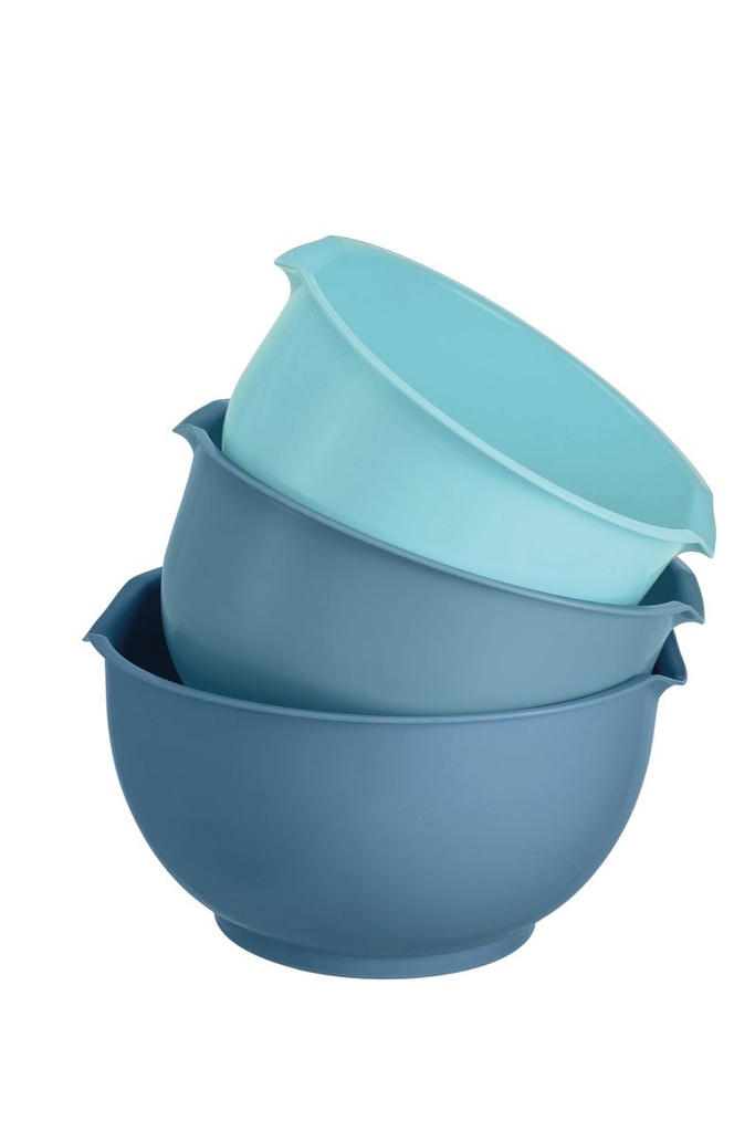 Set 3 Mixing Bowl - Blue Assorted