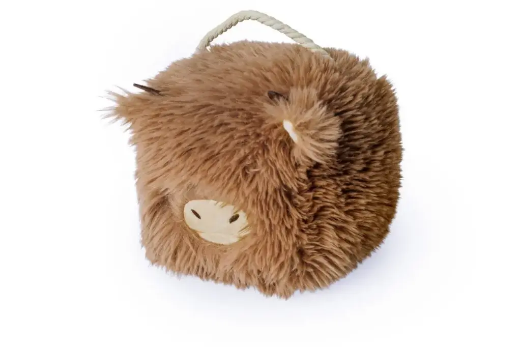Hairy Cow Door Stop Square Shape