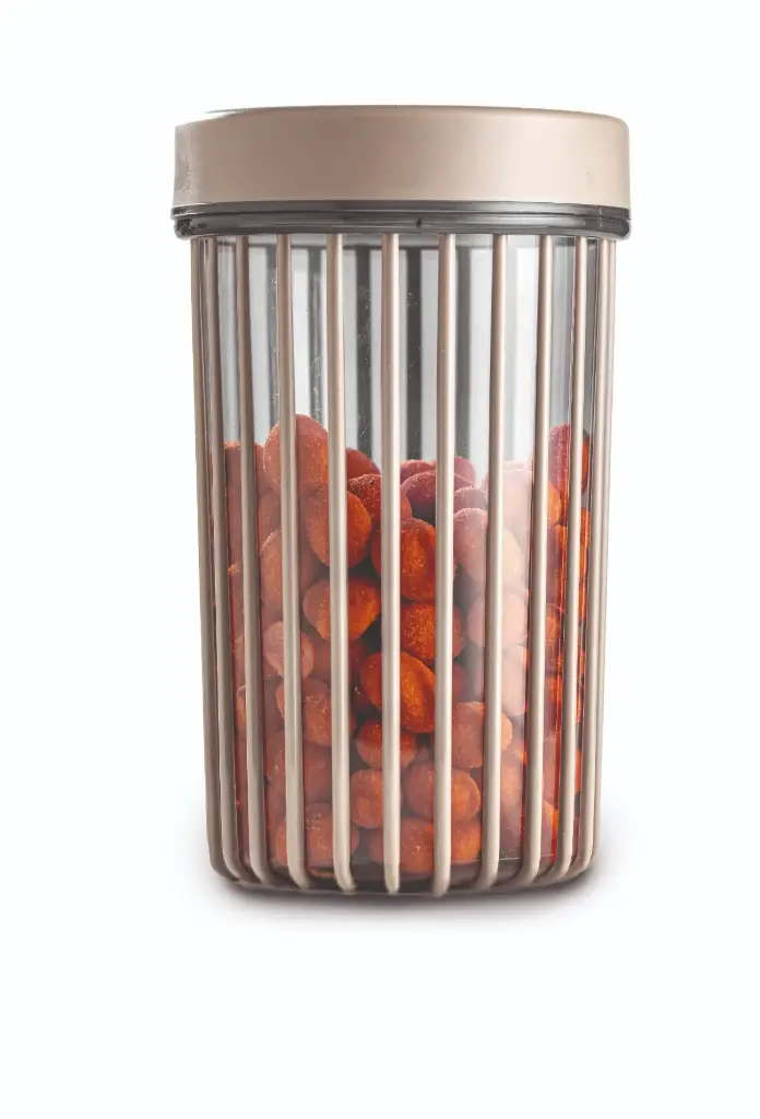 Linea Round Storage Tub 1100ml - Almond