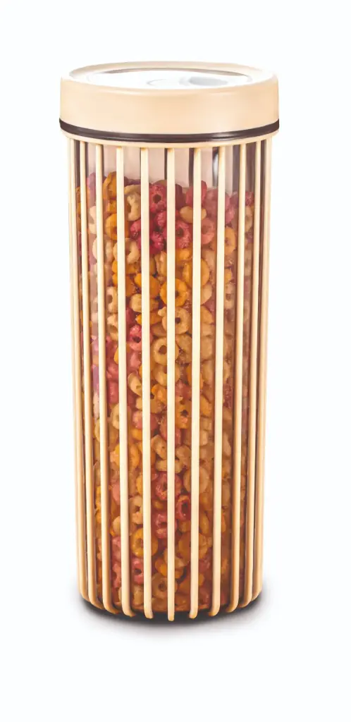 Linea Round Storage Tub 1700ml - Almond