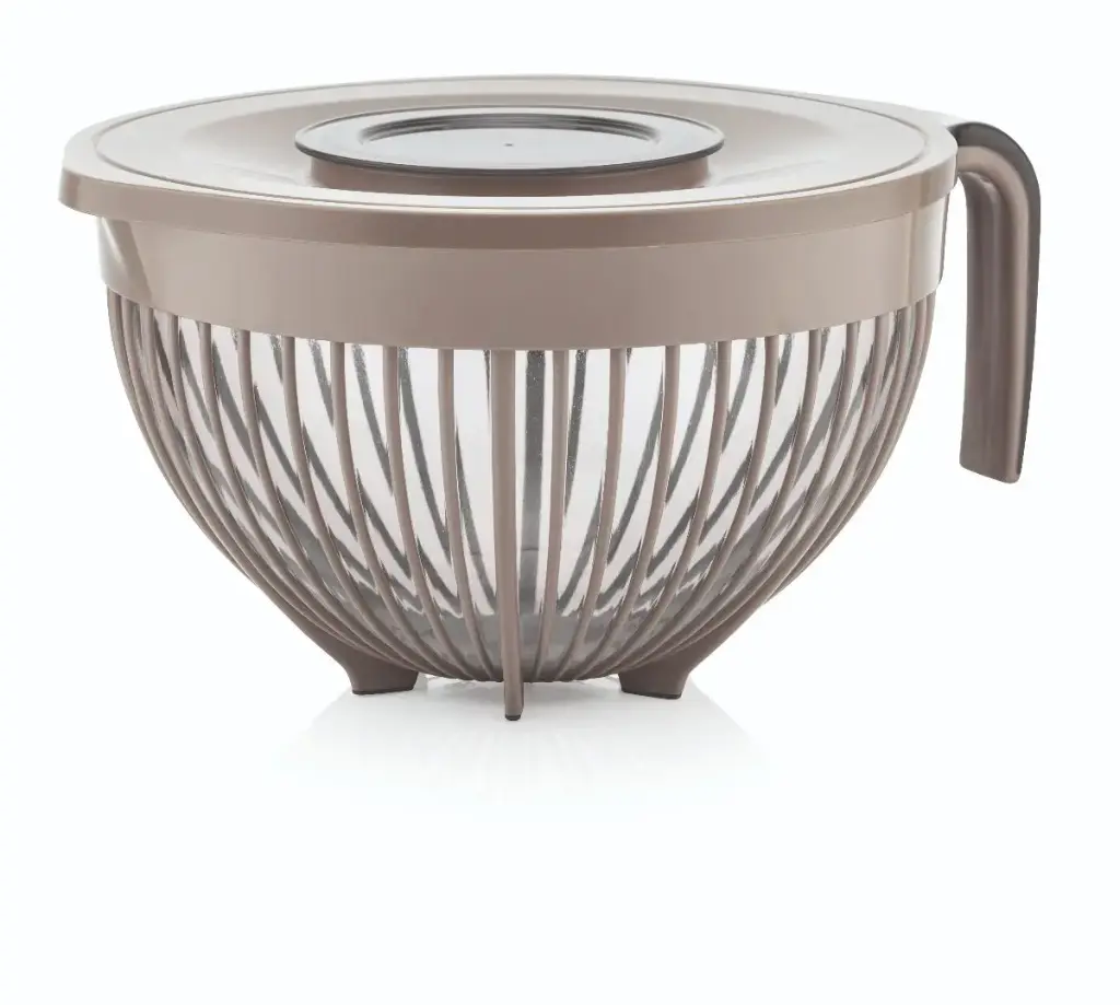 Linea Mixing Bowl with Lid 3L - Almond