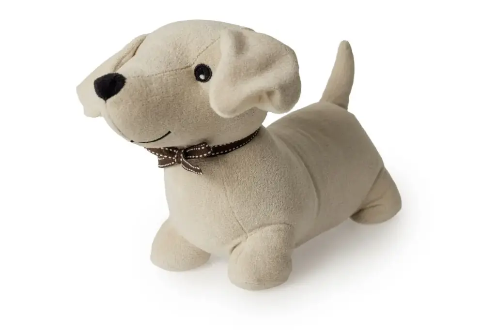 Bruno Dog Door Stop - Almond