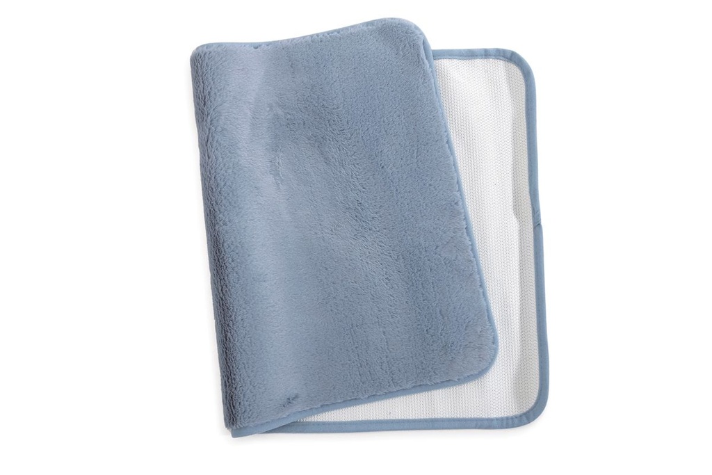 Erin Faux Fur Mat 50 x 80cm - Blue