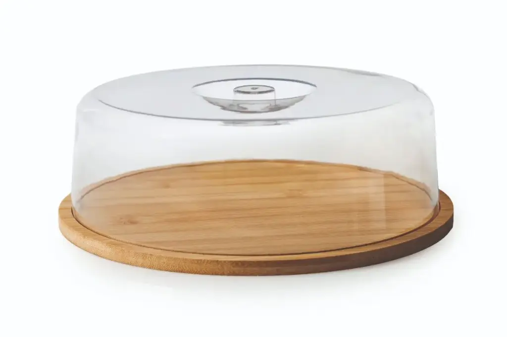 Food Cover With Bamboo Base - Round