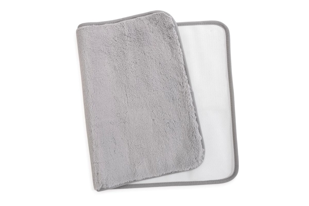 Erin Faux Fur Mat 50 x 80cm - Grey
