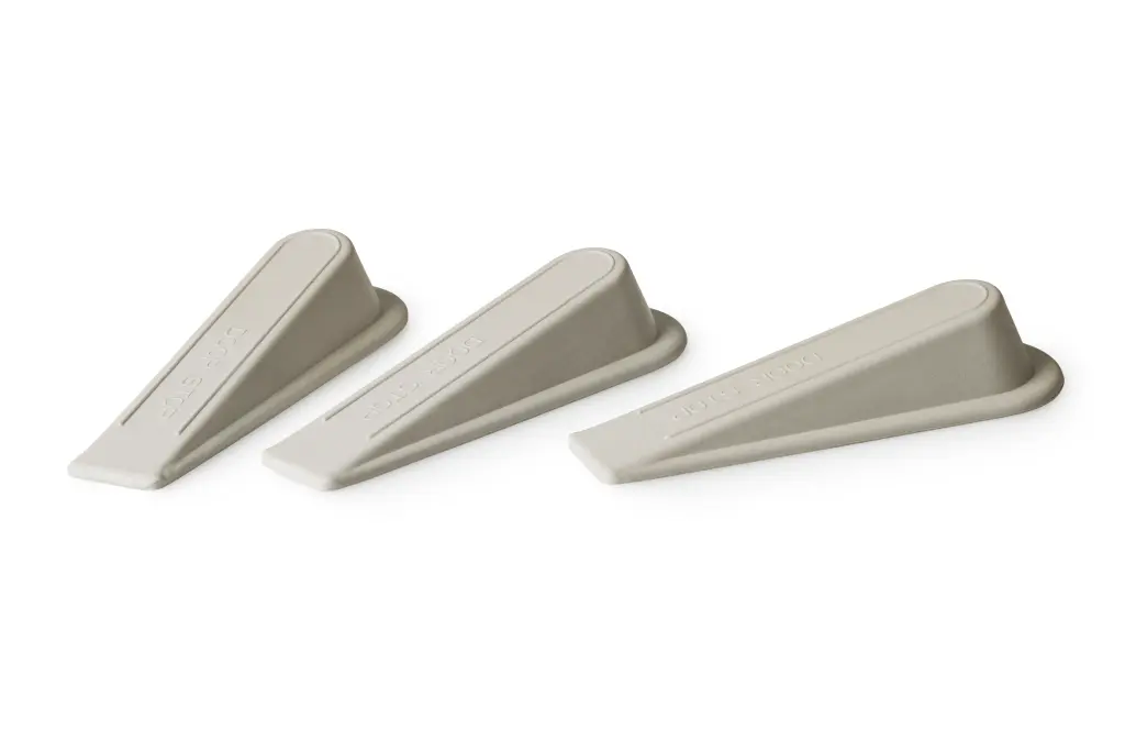 Wedge Door Stopper Set 3 - Grey