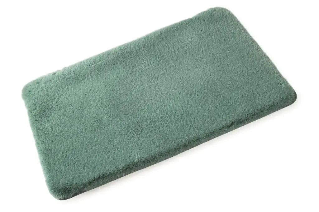 Montclair Faux Fur Luxury Bath Mat - Green 50x80cm