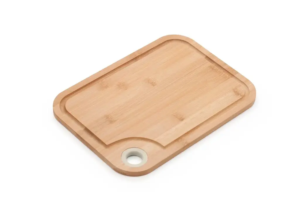 Bamboo Chopping Board with Silicone Ring - 28x20cm