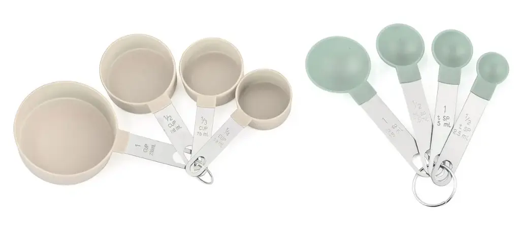 8Pcs Measuring Cups & Spoons 
