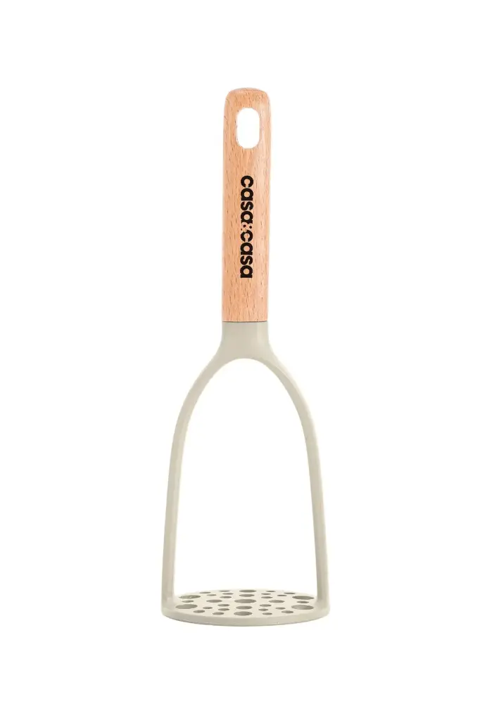 Beech Wood Utensil Masher - Almond