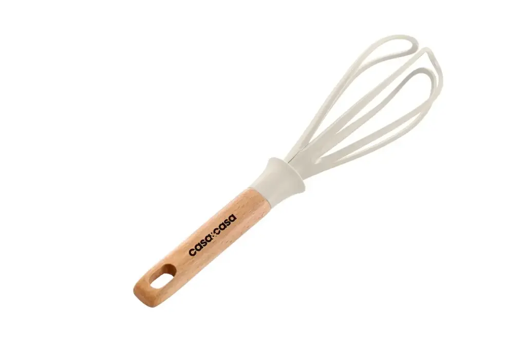Beech Wood Utensil Whisk - Almond