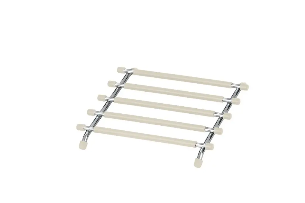 Trivet Chrome + Silicone - Almond