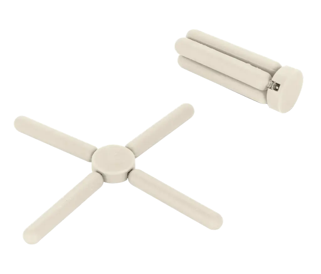 Folding Silicone Trivet - Almond