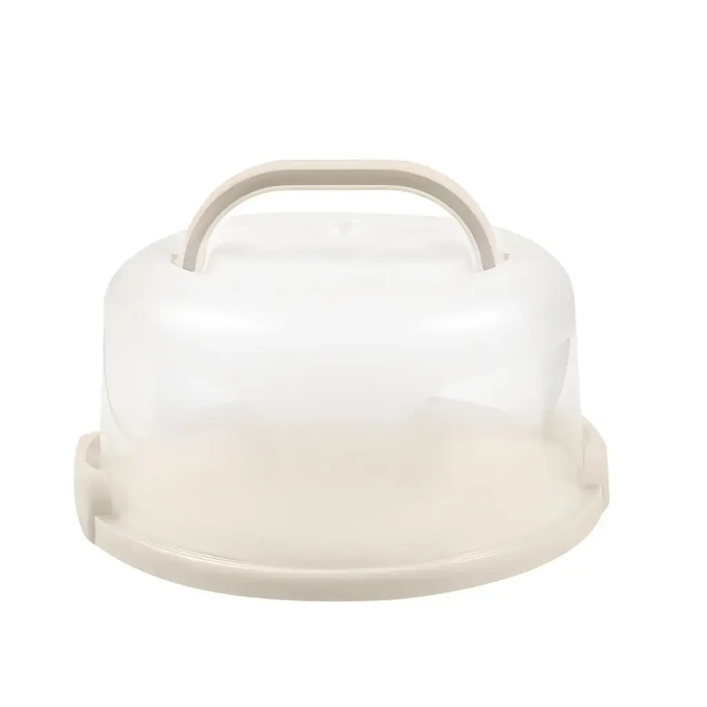 Round Cake Storage Box 11L - Almond