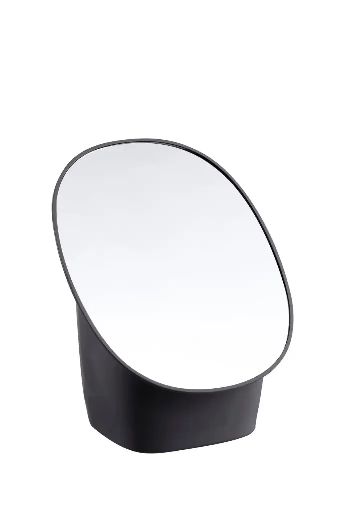 Cosmetic Mirror and Organiser - Black