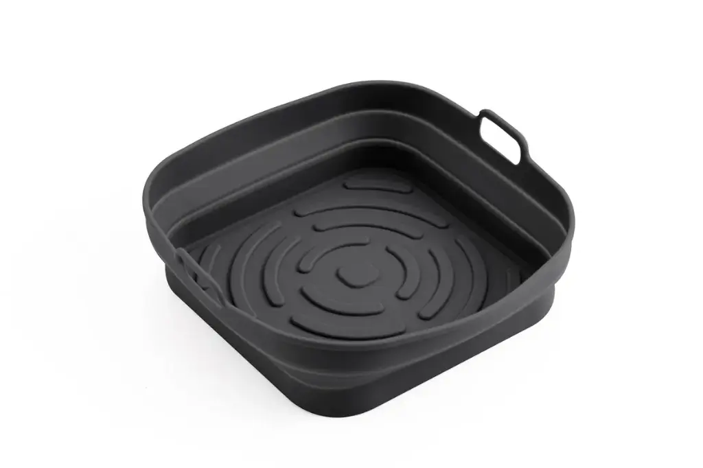 Air Fryer Liner Silicone Square 20cm - Black