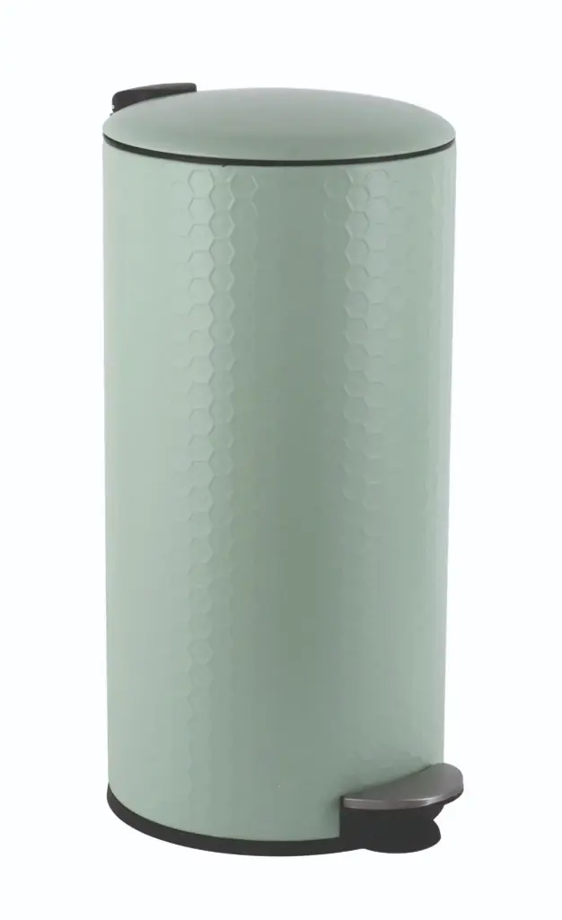 Boston 30L Round Pedal Bin - Sage