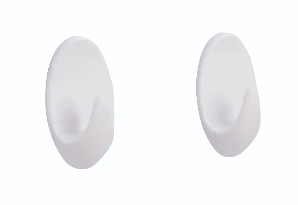 Lucca 2Pk Adhesive Hooks - White