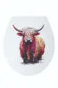 Highland Cow Duroplastic Toilet Seat