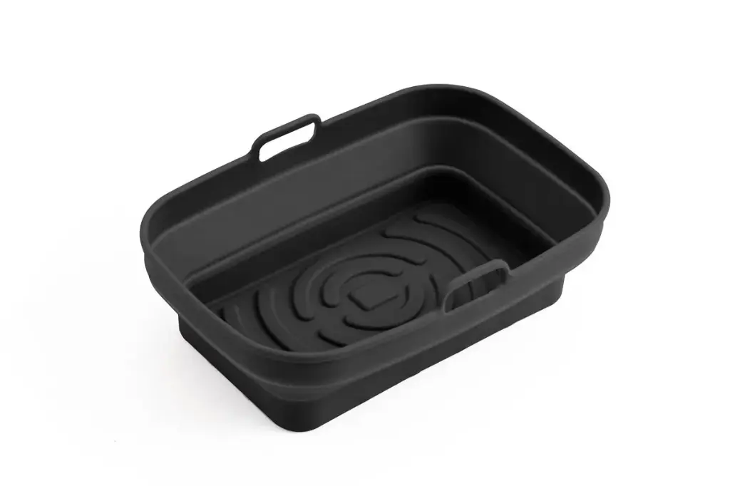 Air Fryer Liner Silicone Oblong 20cm - Black
