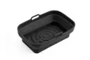 Air Fryer Liner Silicone Oblong 20cm - Black