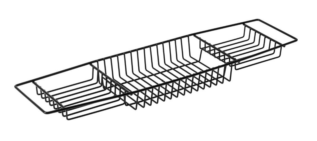 Over Bath Rack Plastic Coated Black