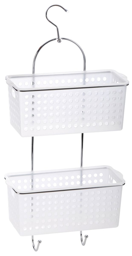 Shower Caddy Hanging Plastic Baskets