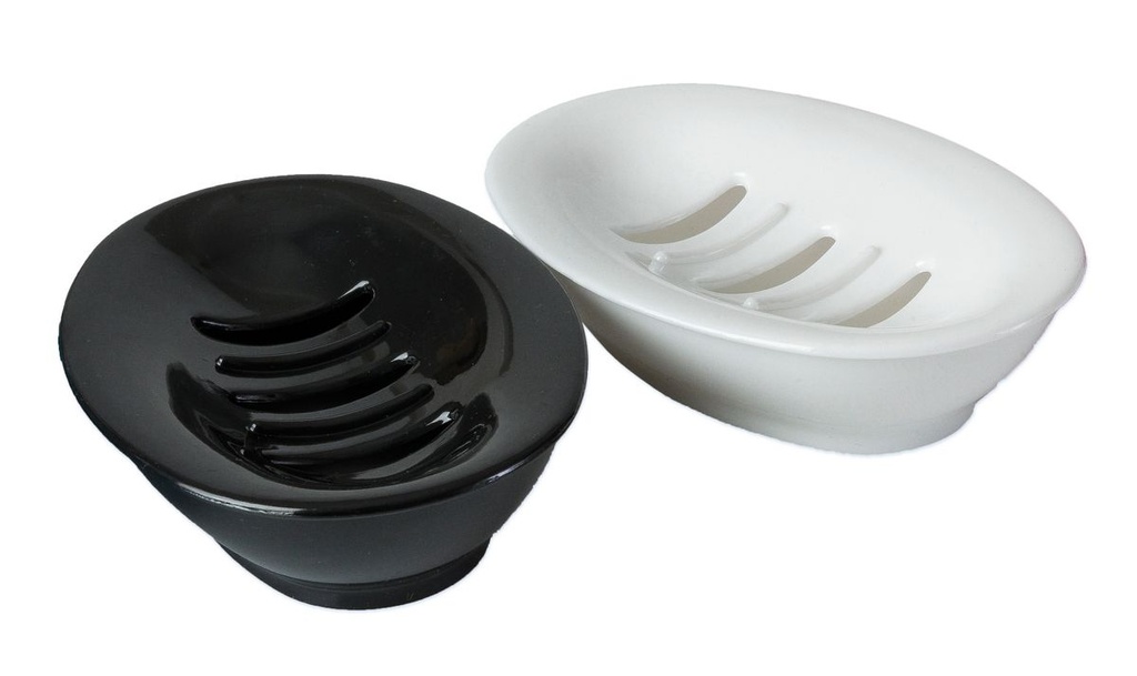 Spectrum Oval Soap Dish Black